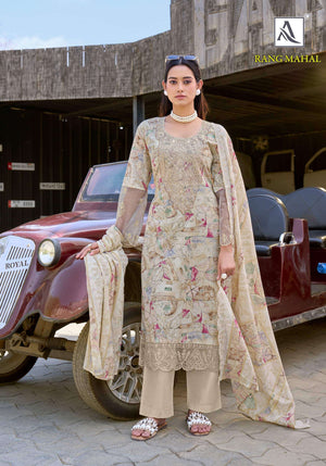 Alok Suit Rang Mahal Dress Material Wholesale Catalogue