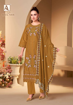 ALOK SUIT ROYAL NOOR Cambric Cotton Pakistani Suit Set