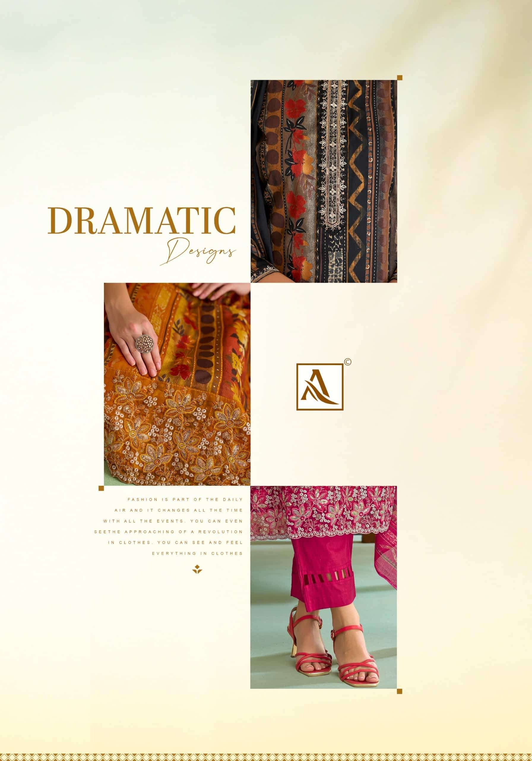 Alok Suit Sitara Night Zam Cotton Dress Material