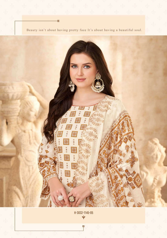 Alok Style E Begum Pure Cambric Cotton Dress Material - Amrah Wholesale