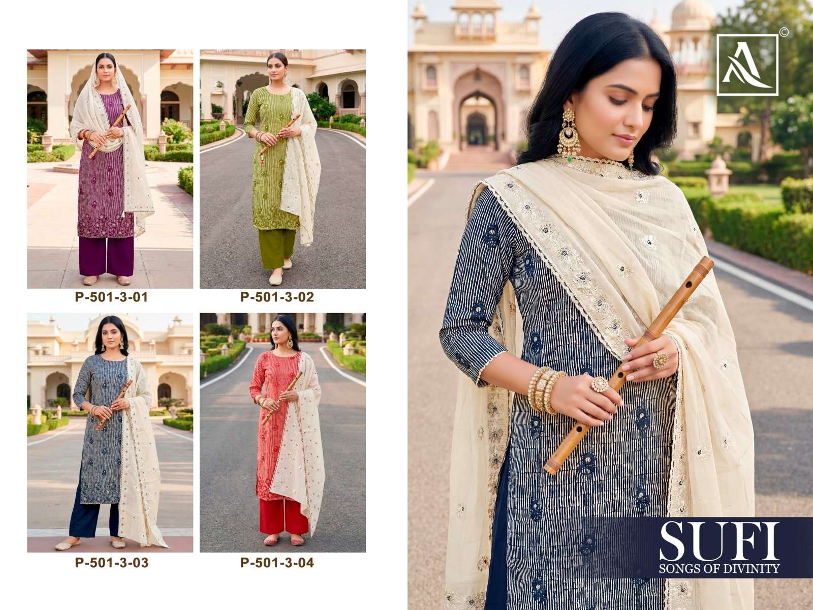Alok Suit Sufi - Amrah Wholesale