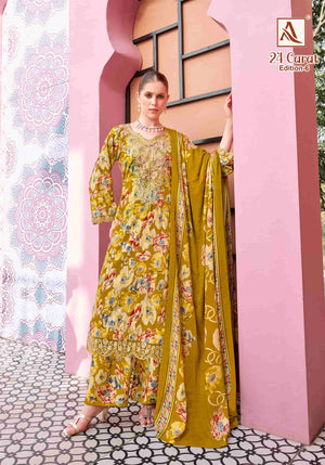 Alok Suit 24 Carat Edition 6 Pure Viscose Rayon Designer Dress Material