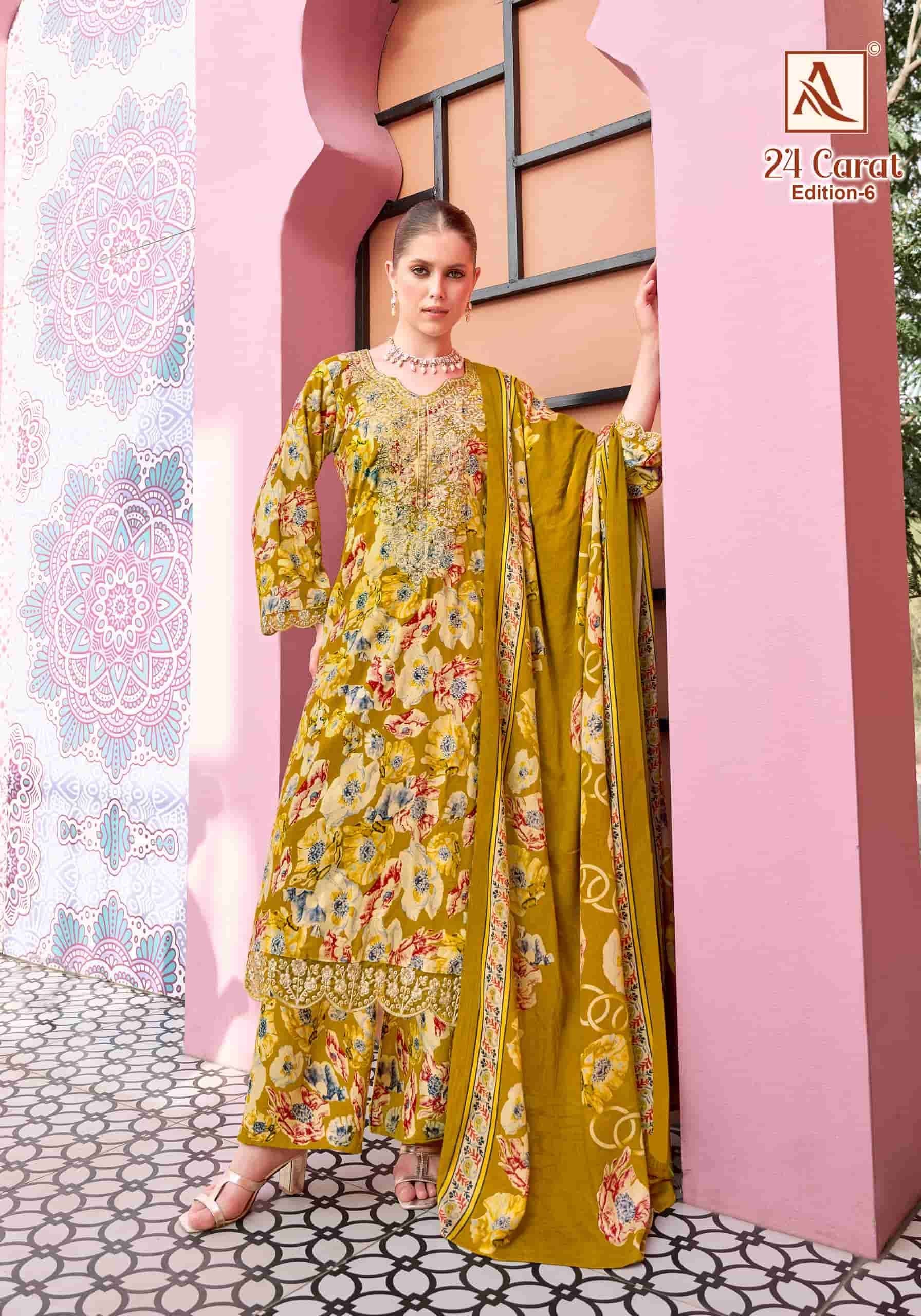 Alok Suit 24 Carat Edition 6 Pure Viscose Rayon Designer Dress Material