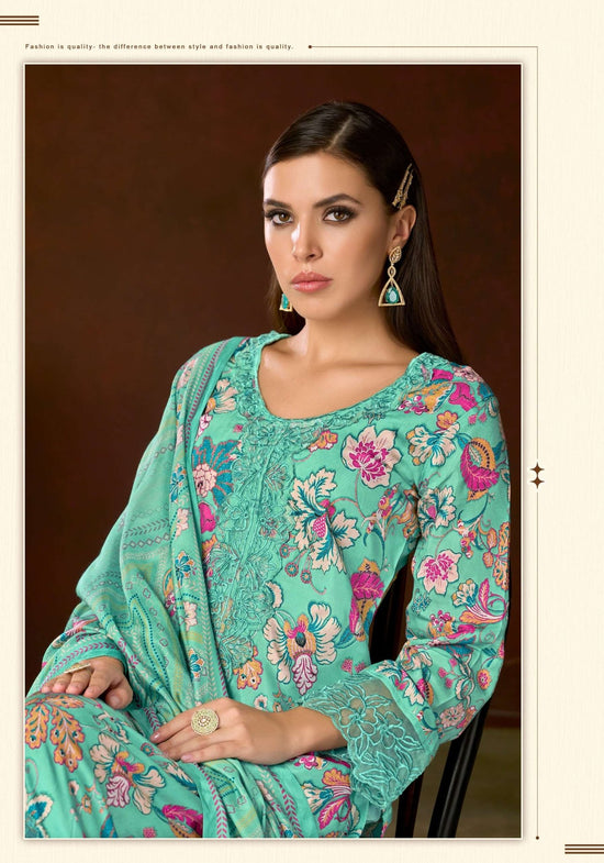 Alok Suit Aircool Pure Viscose Muslin Dress Material - Amrah Wholesale