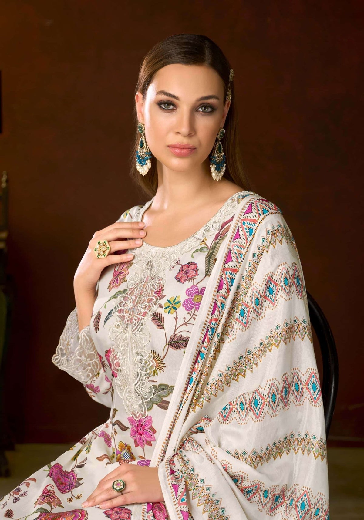 Alok Suit Aircool Pure Viscose Muslin Dress Material - Amrah Wholesale
