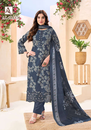 Alok Suit Al-Haya Cambric Cotton Pakistani Suit