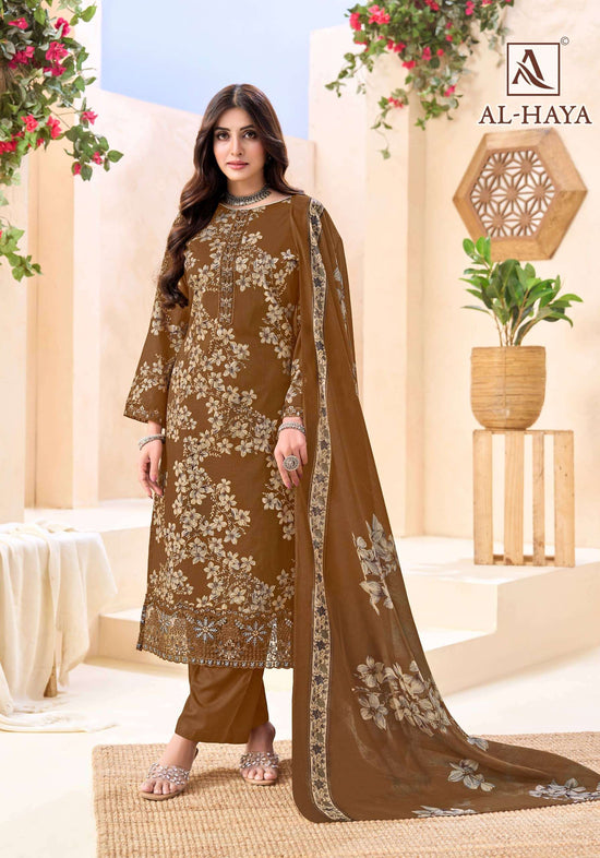 Alok Suit Al-Haya Cambric Cotton Pakistani Suit