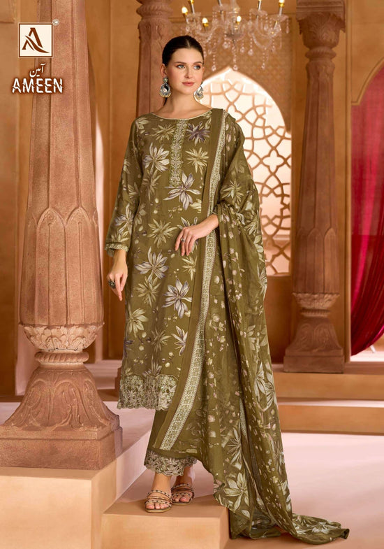 ALOK SUIT AMEEN Cotton Printed Pakistani Suit Set - Amrah Wholesale