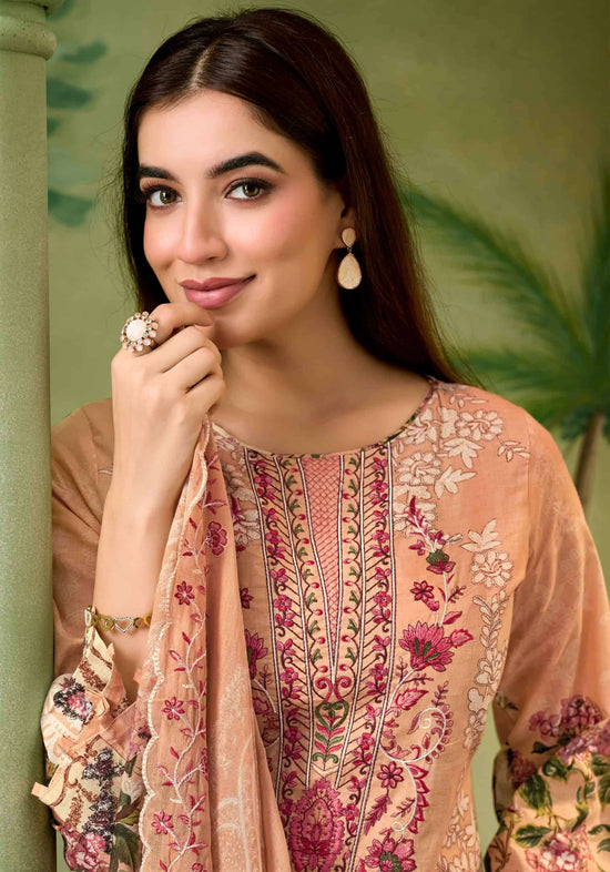 Alok Suit Anarkali Premium Cambric Cotton Dress Material Wholesale