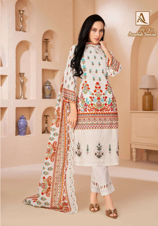 Alok Suit Anarkali Special Cambric Cotton Dress Material - Amrah Wholesale