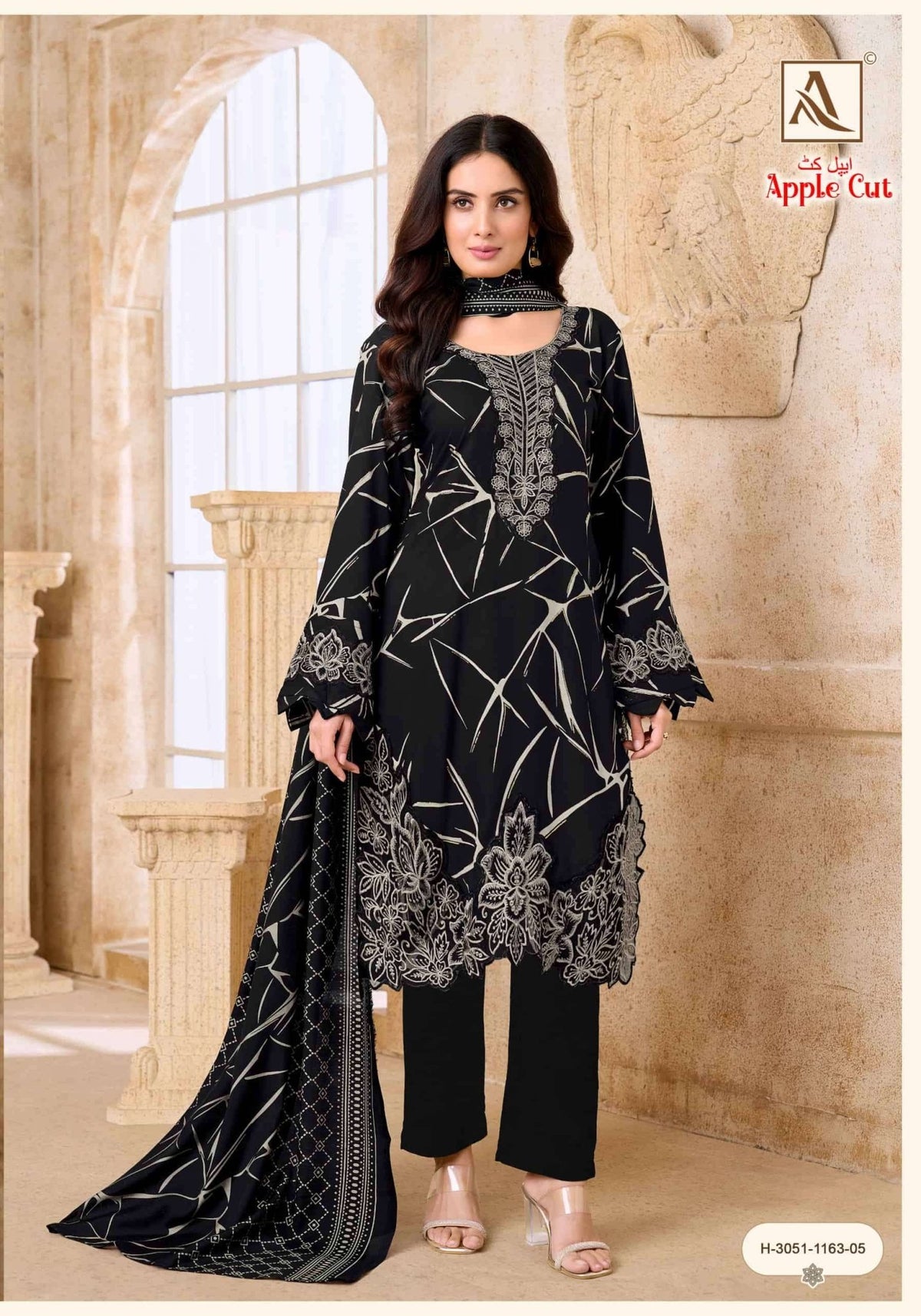 Alok Suit Apple Cut Pure Viscose Rayon Dress Material - Amrah Wholesale