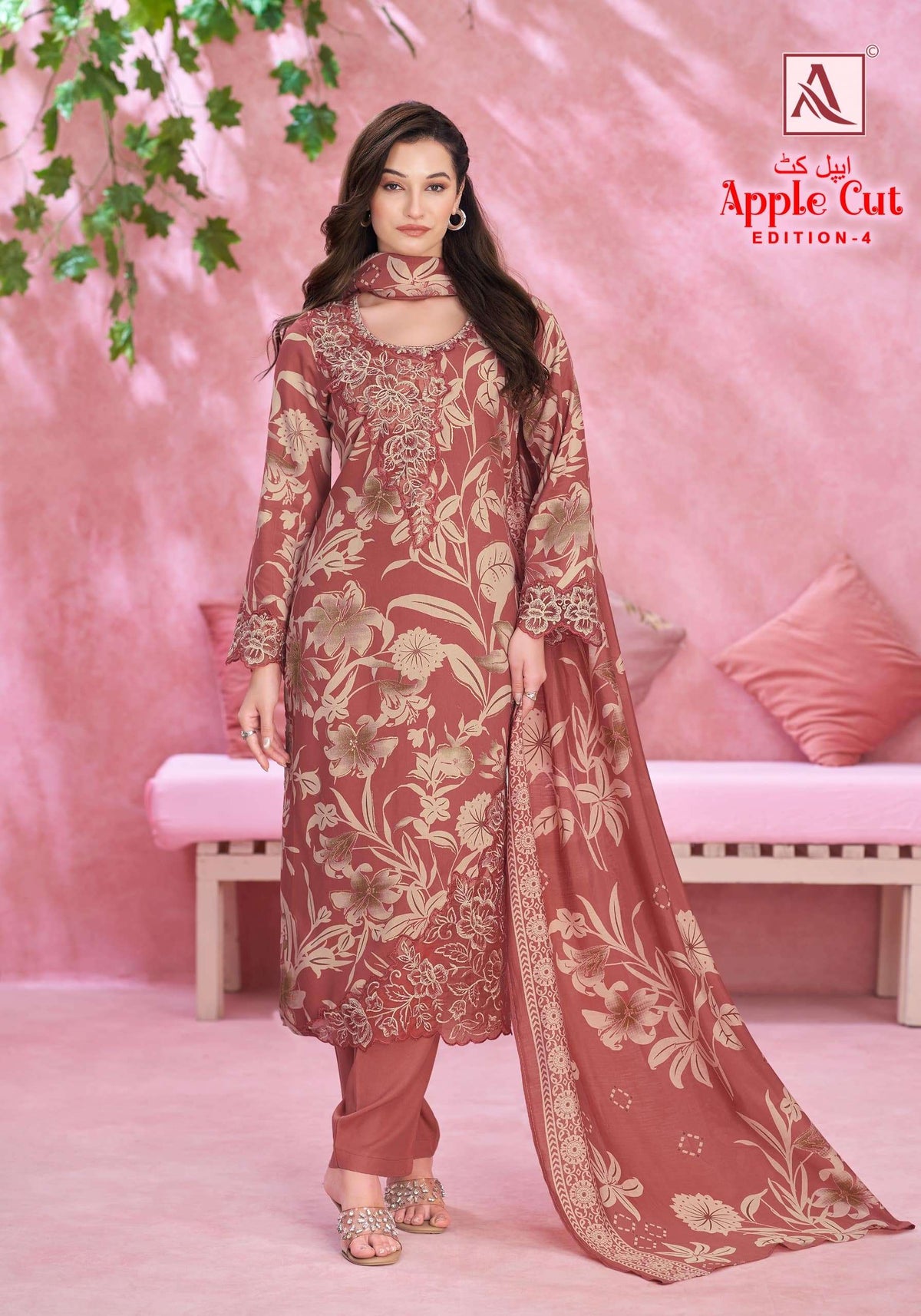 Alok Suit Apple Cut Vol-4 Viscose Rayon Pakistani Suit