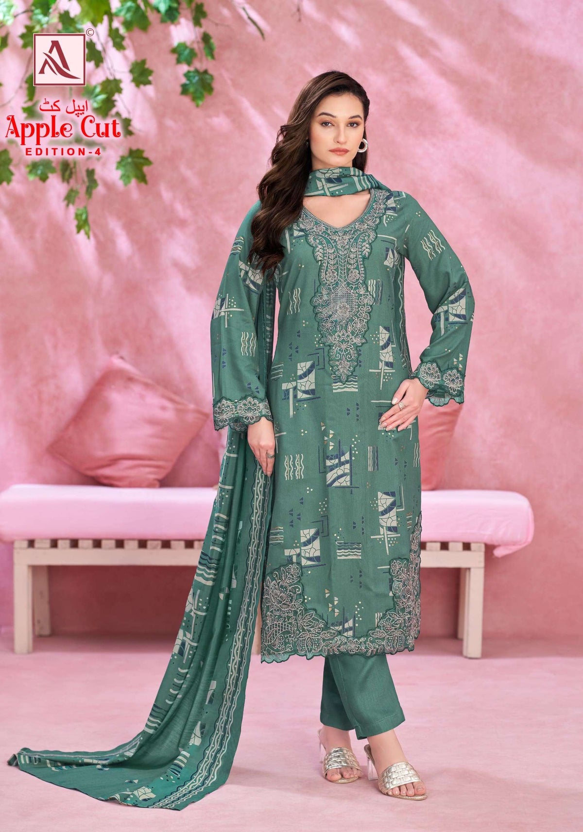 Alok Suit Apple Cut Vol-4 Viscose Rayon Pakistani Suit
