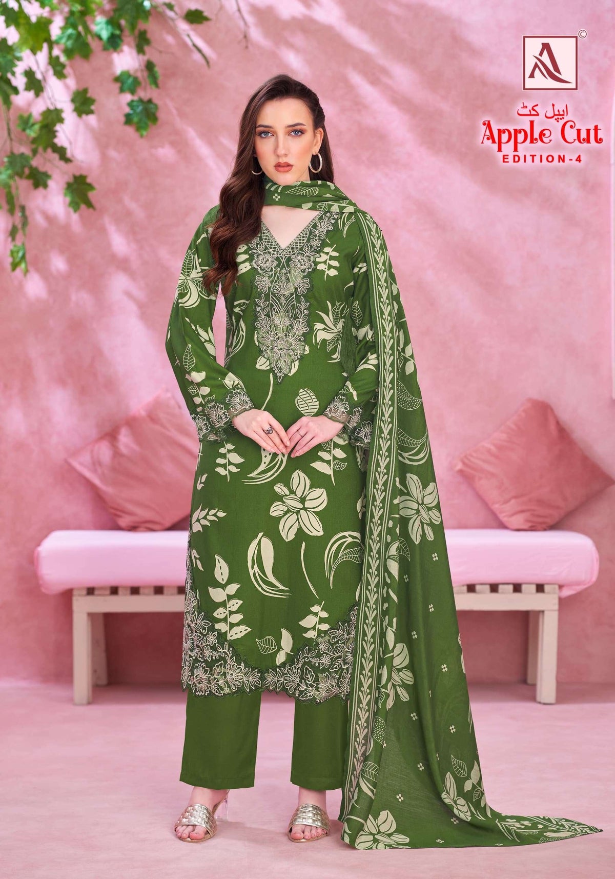 Alok Suit Apple Cut Vol-4 Viscose Rayon Pakistani Suit