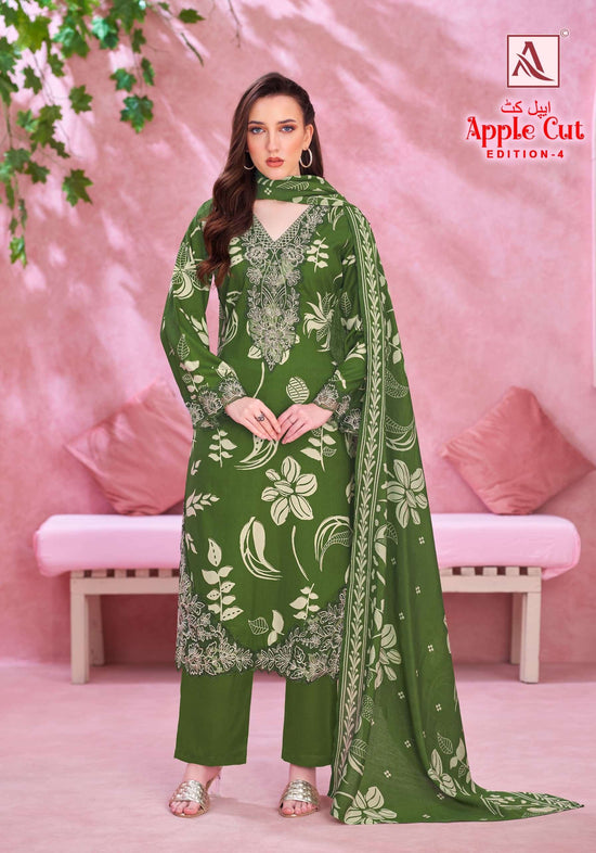 Alok Suit Apple Cut Vol-4 Viscose Rayon Pakistani Suit