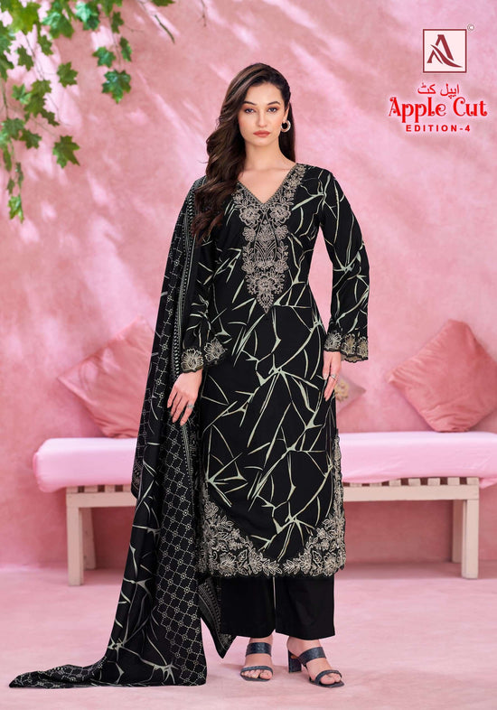 Alok Suit Apple Cut Vol-4 Viscose Rayon Pakistani Suit