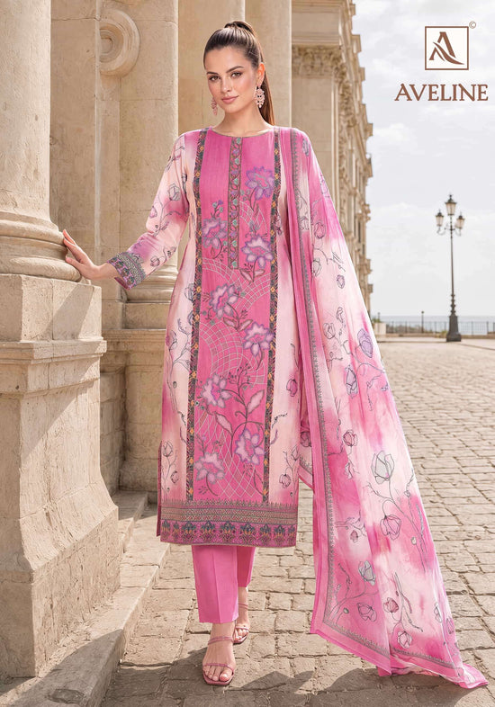 Alok Suit Aveline Viscose Muslin Printed Pakistani Suit
