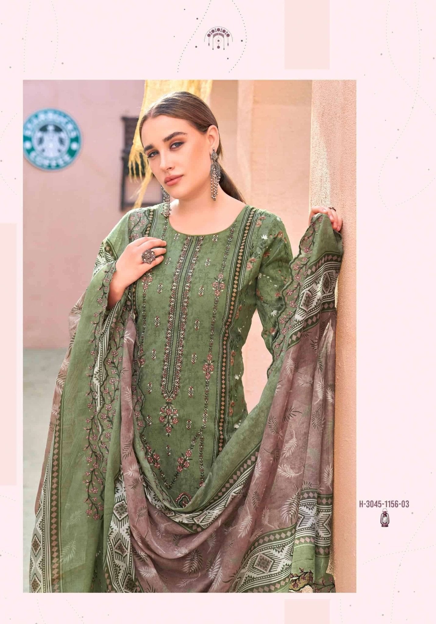 Alok Suit Bin Saeed Premium Cotton Pakistani Suit - Amrah Wholesale