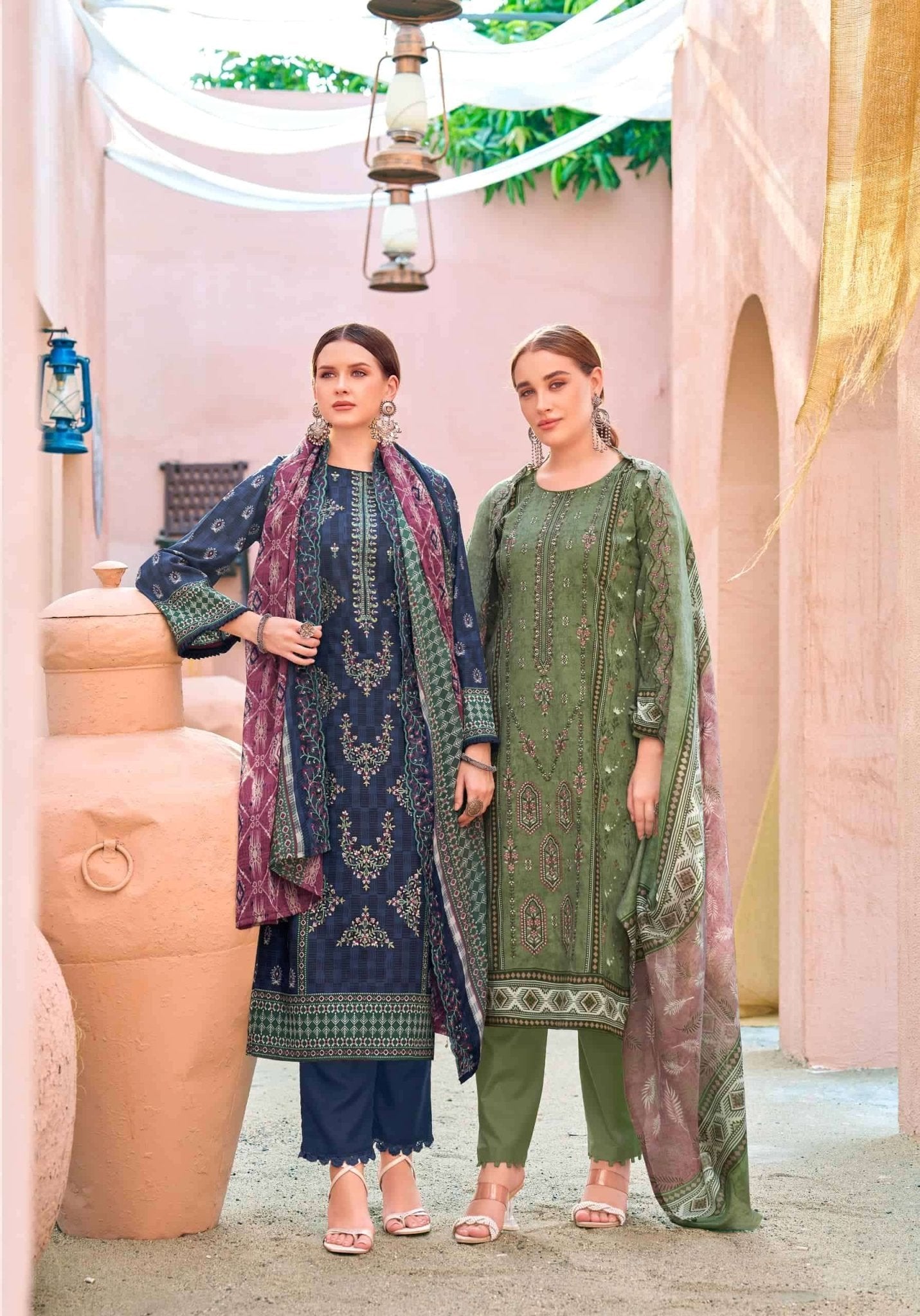 Alok Suit Bin Saeed Premium Cotton Pakistani Suit - Amrah Wholesale
