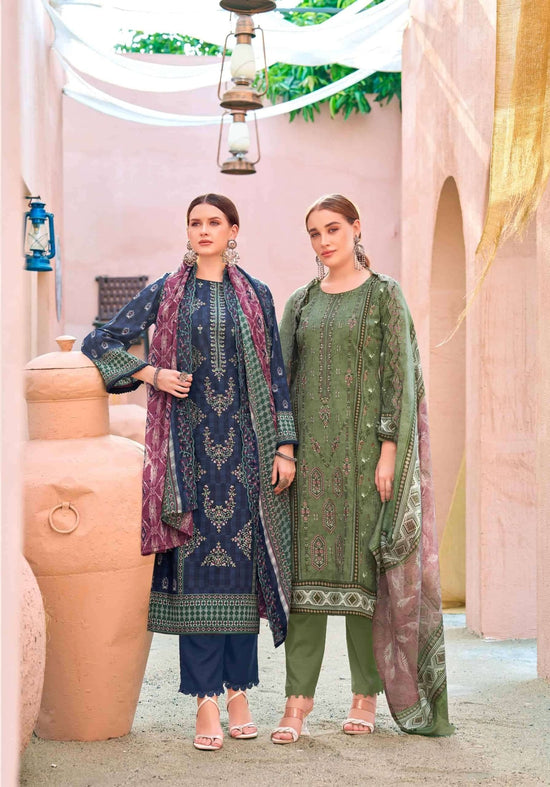Alok Suit Bin Saeed Premium Cotton Pakistani Suit - Amrah Wholesale