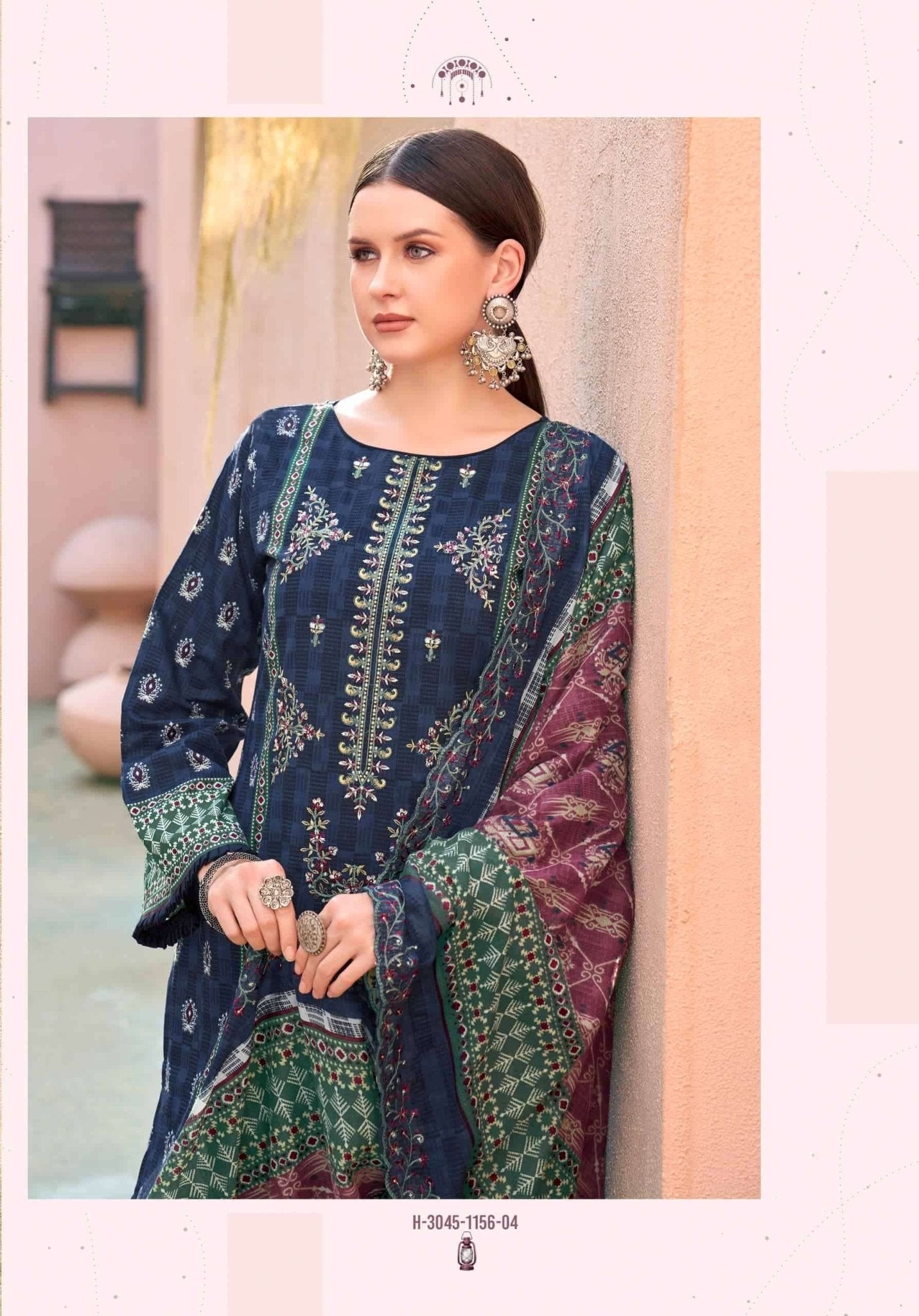 Alok Suit Bin Saeed Premium Cotton Pakistani Suit - Amrah Wholesale