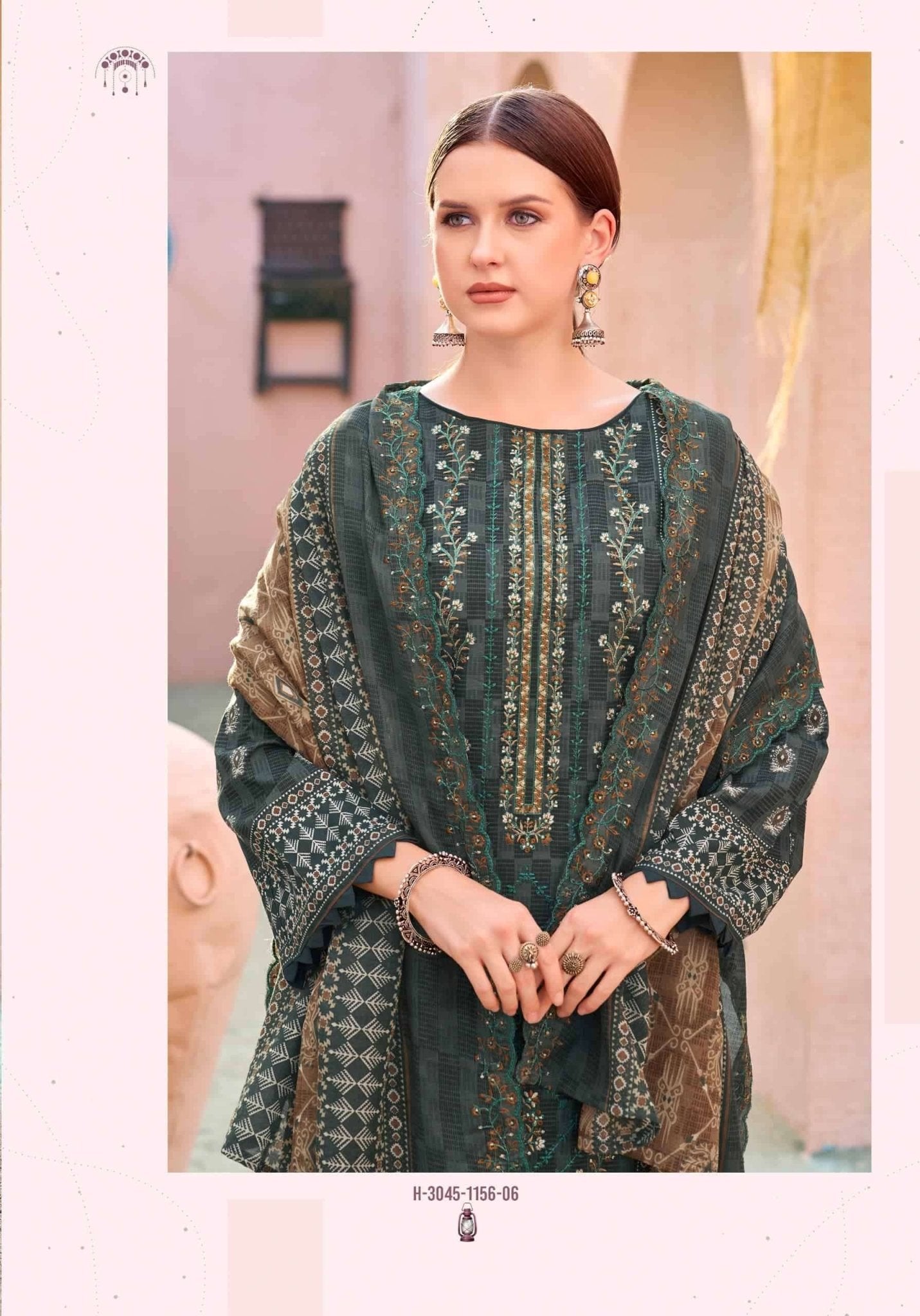 Alok Suit Bin Saeed Premium Cotton Pakistani Suit - Amrah Wholesale