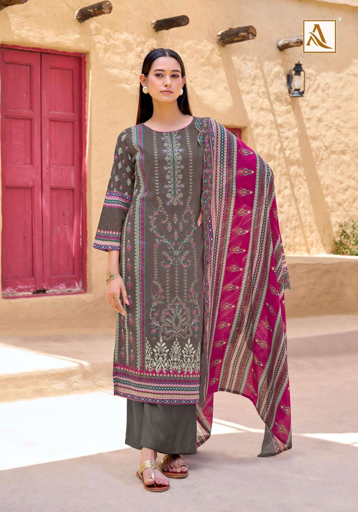 Alok Suit Bin Saeed Vol - 14 Cambric Cotton Dress Material Wholesale Surat India - Amrah Wholesale