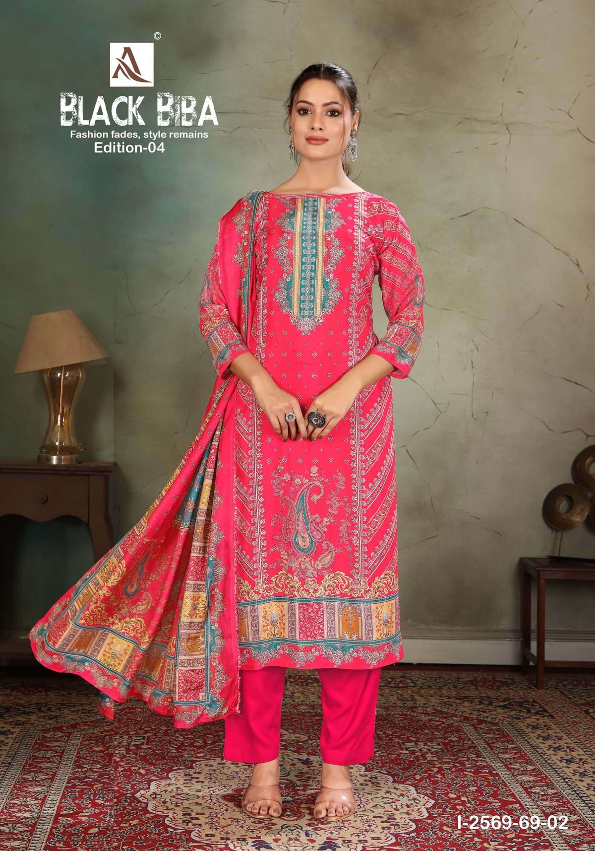 Alok Suit Black Biba Vol-04