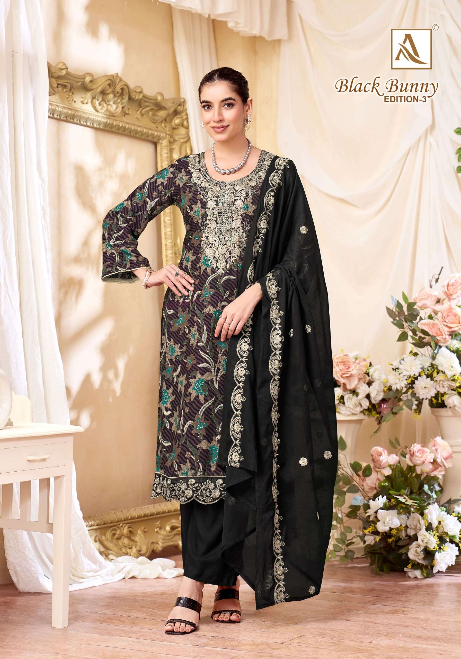 Alok Suit Black Bunny Vol-03
