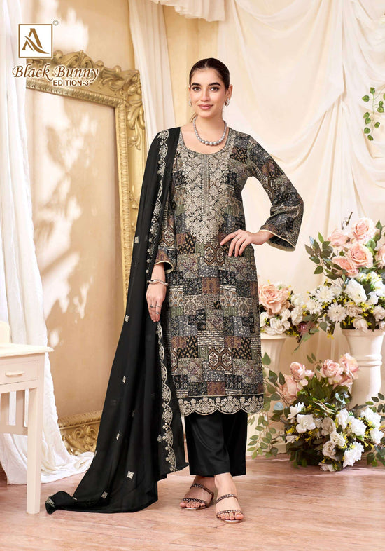 Alok Suit Black Bunny Vol-03