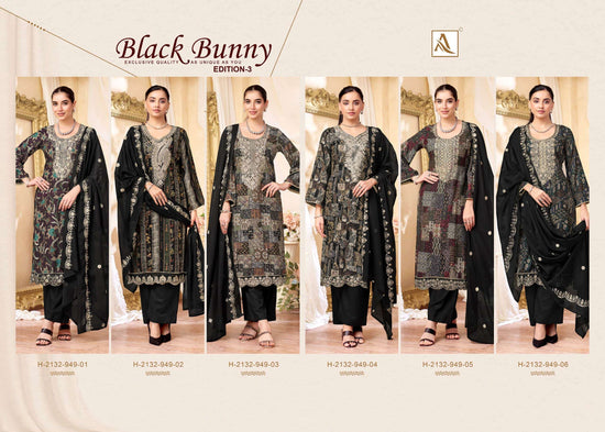 Alok Suit Black Bunny Vol-03