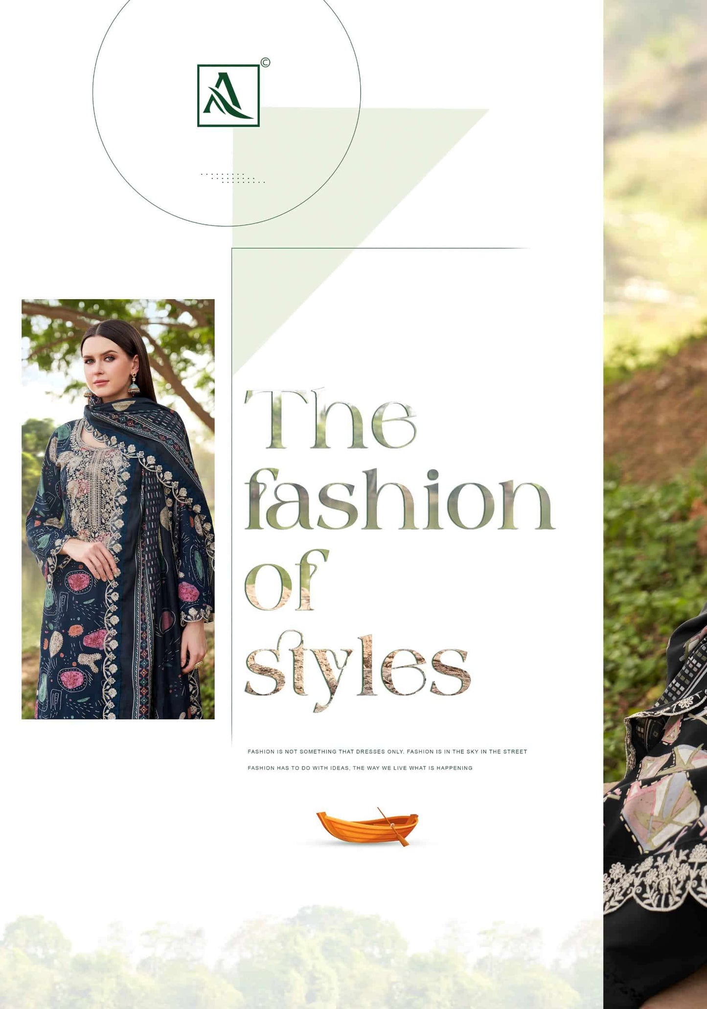 Alok Suit Black Diamond Premium Edition 15 Rayon Dress Material