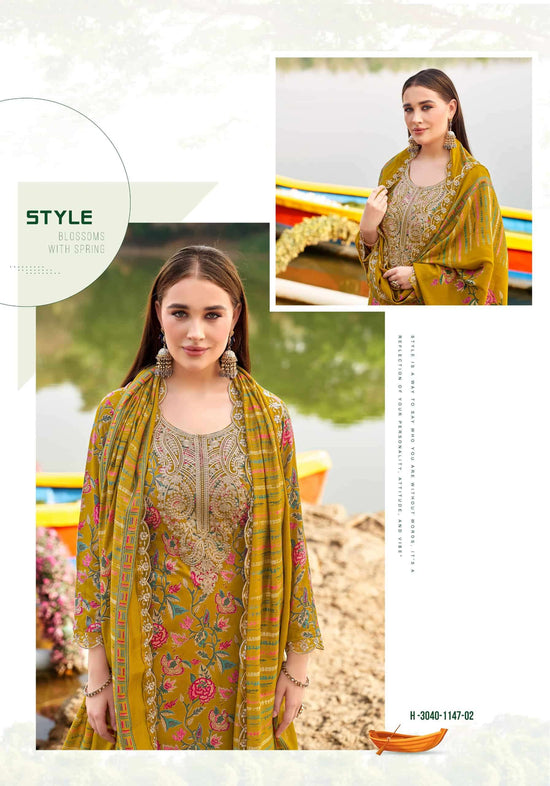 Alok Suit Black Diamond Premium Edition 15 Rayon Dress Material