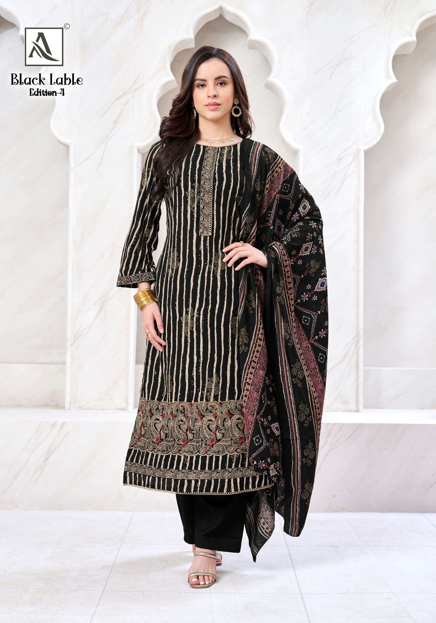 Alok Suit Black Lable Vol - 04 - Amrah Wholesale