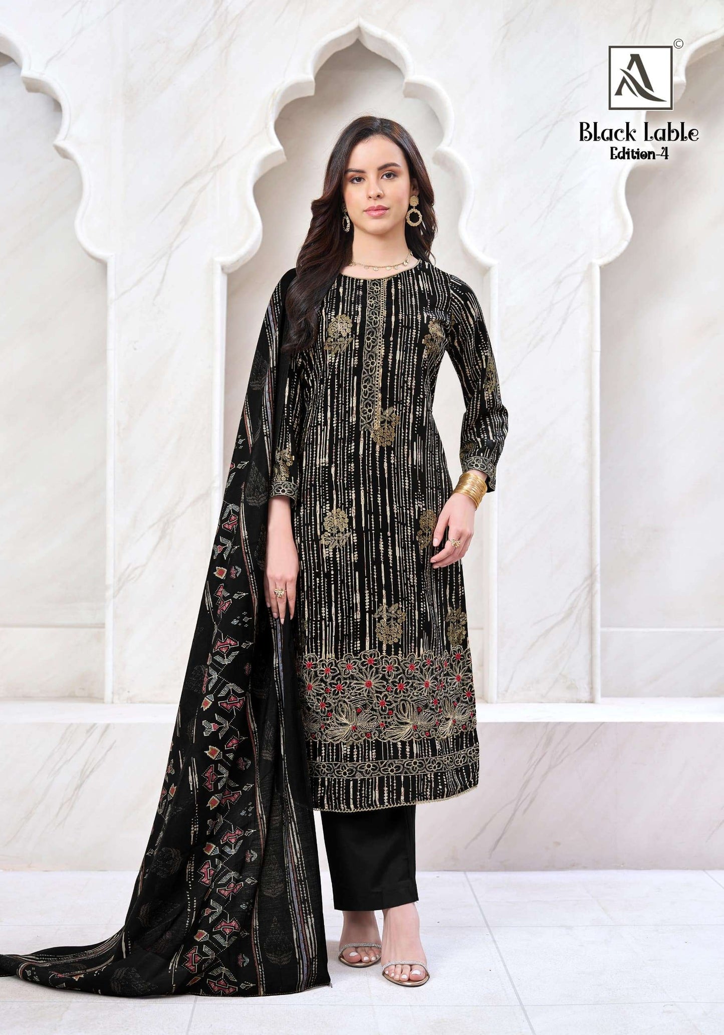 Alok Suit Black Lable Vol - 04 - Amrah Wholesale