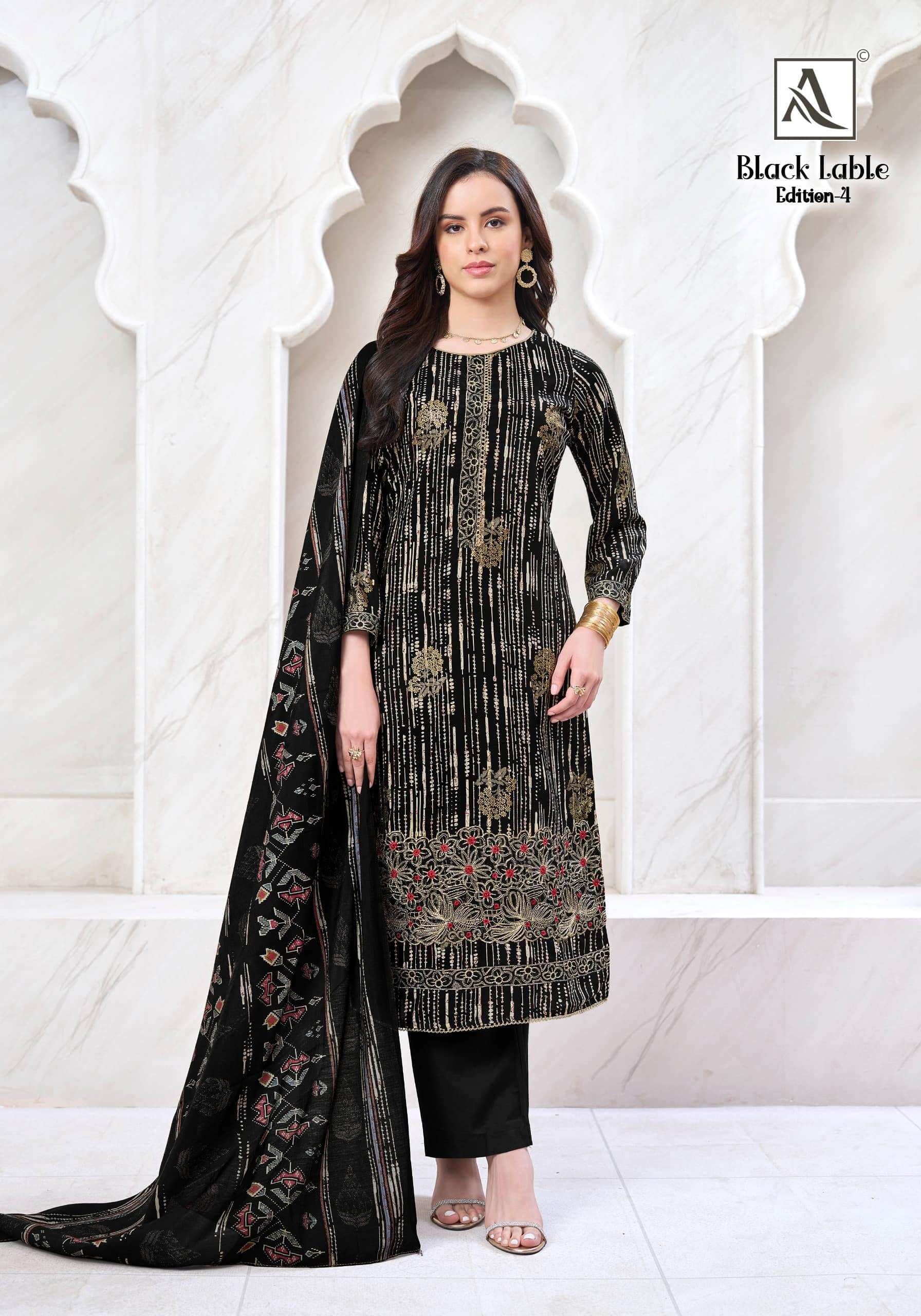 Alok Suit Black Lable Vol - 04 - Amrah Wholesale