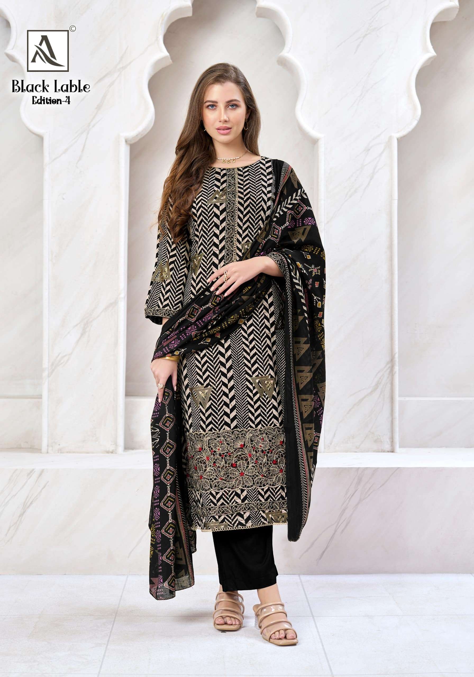 Alok Suit Black Lable Vol - 04 - Amrah Wholesale