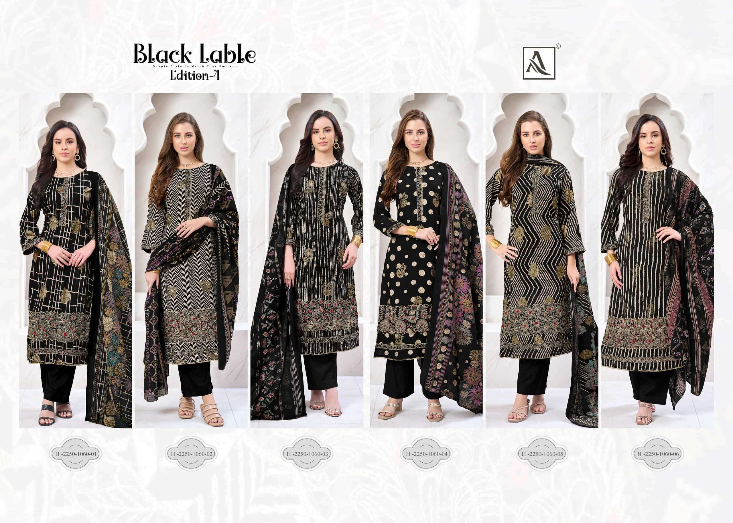 Alok Suit Black Lable Vol - 04 - Amrah Wholesale