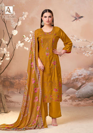 Alok Suit Desi Girl Vol-04 Viscose Muslin Dress Material