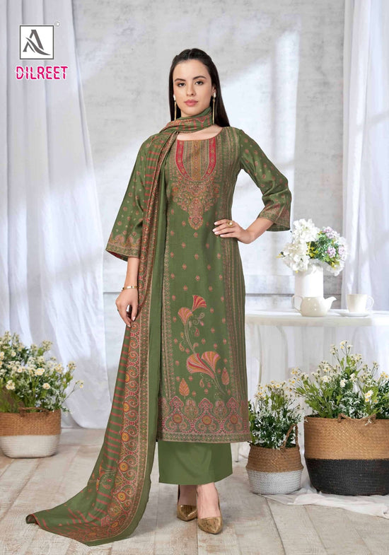 Alok Suit Dilreet Pure Modal Dress Material Wholesale - Amrah Wholesale