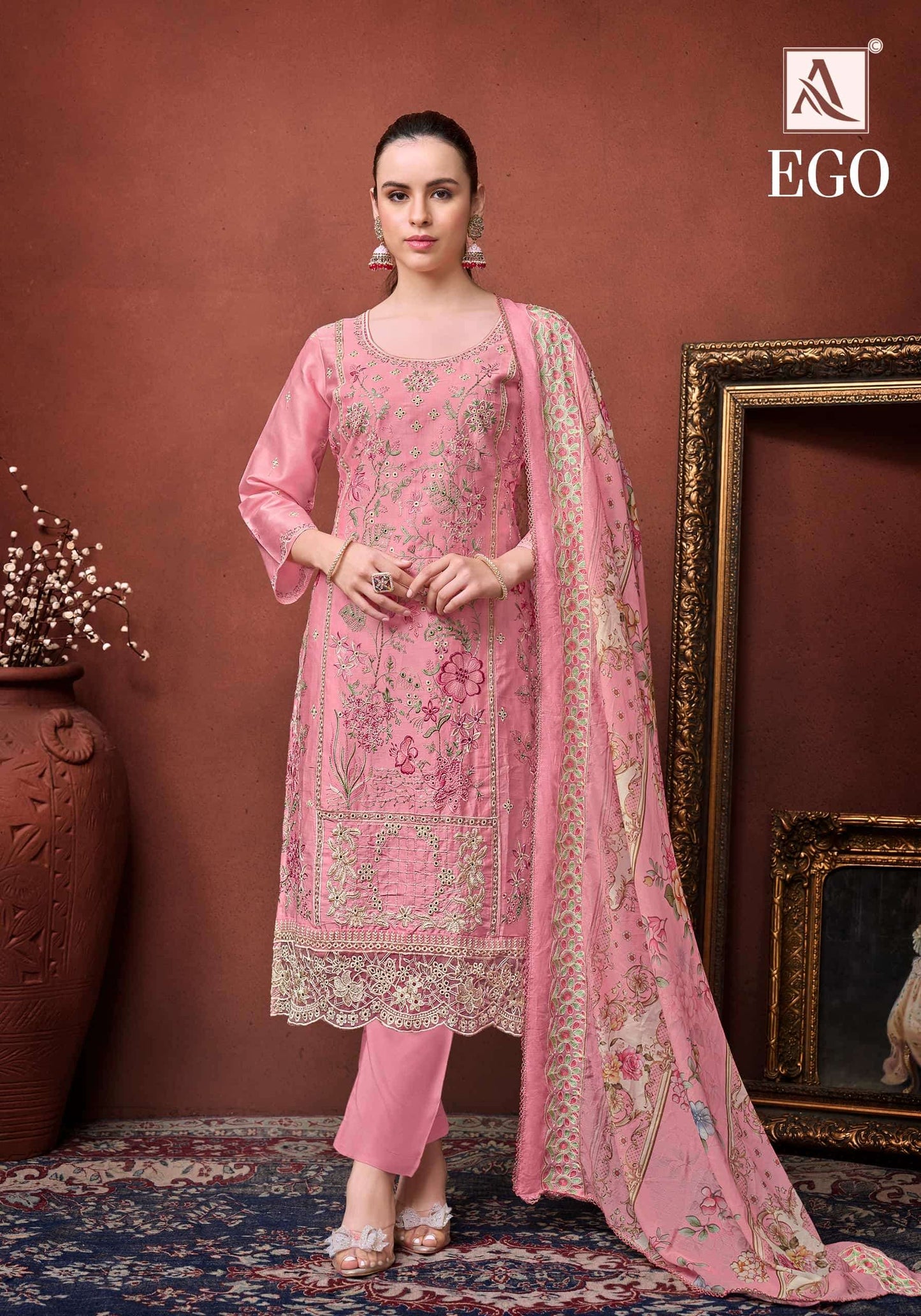 Alok Suit Ego Cotton Printed Pakistani Suit