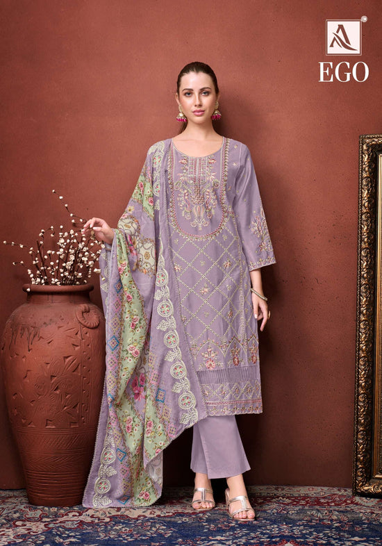Alok Suit Ego Cotton Printed Pakistani Suit