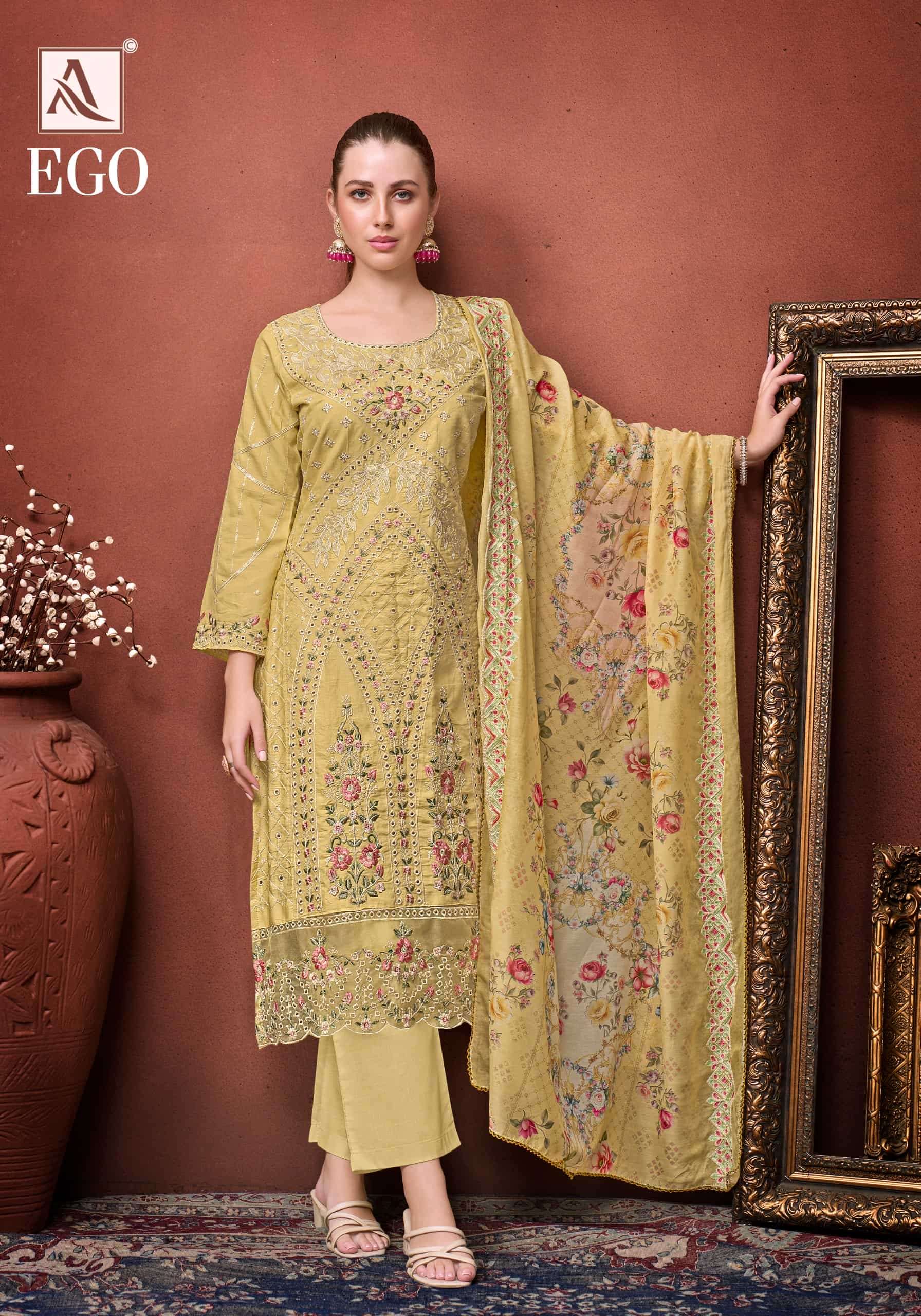 Alok Suit Ego Cotton Printed Pakistani Suit