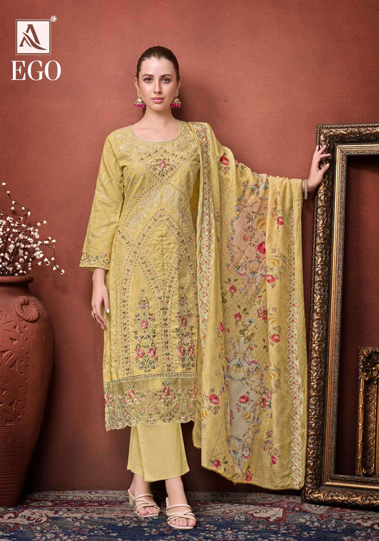 Alok Suit Ego Cotton Printed Pakistani Suit
