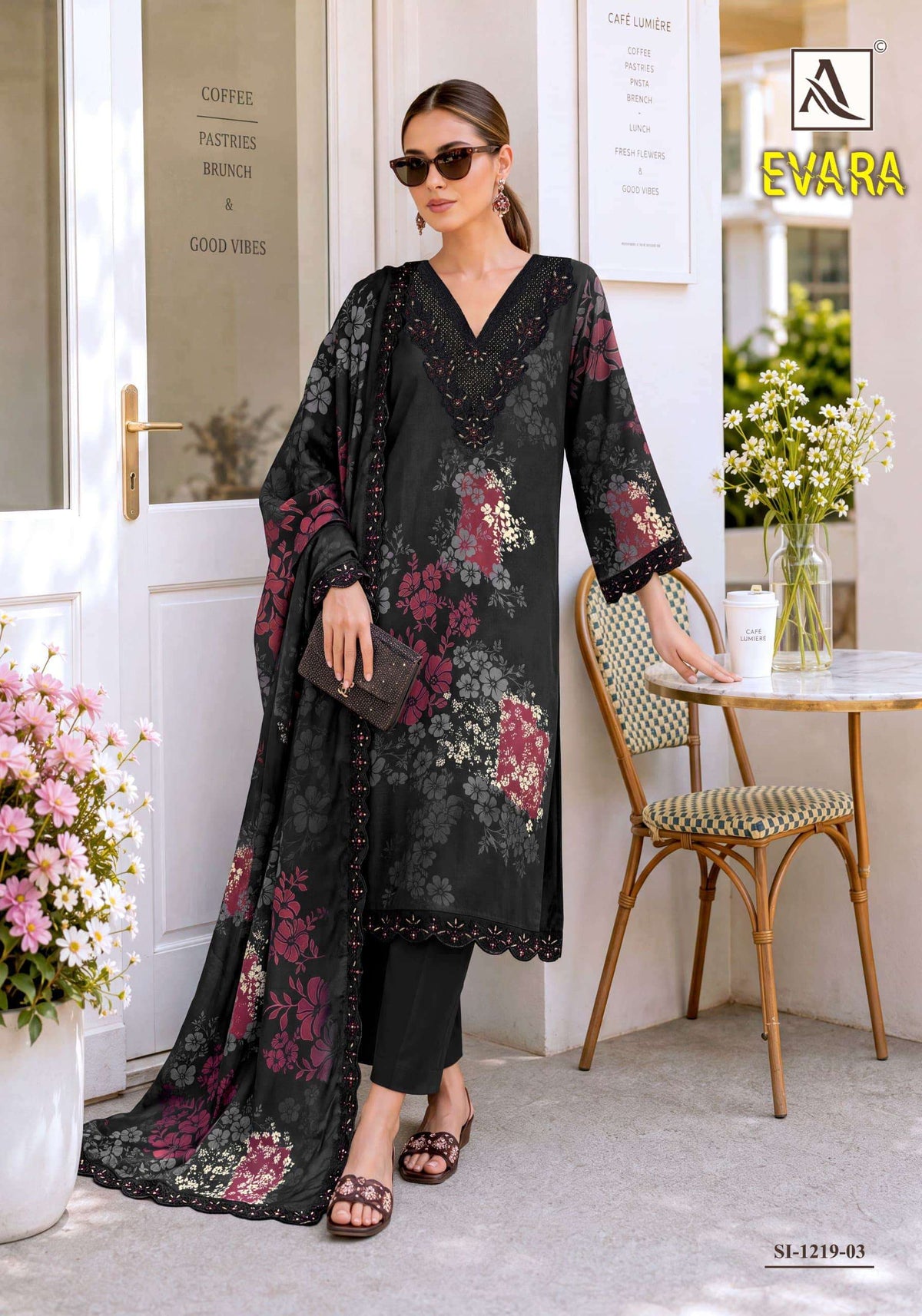 ALOK SUIT EVARA Viscose Muslin Pakistani Suit
