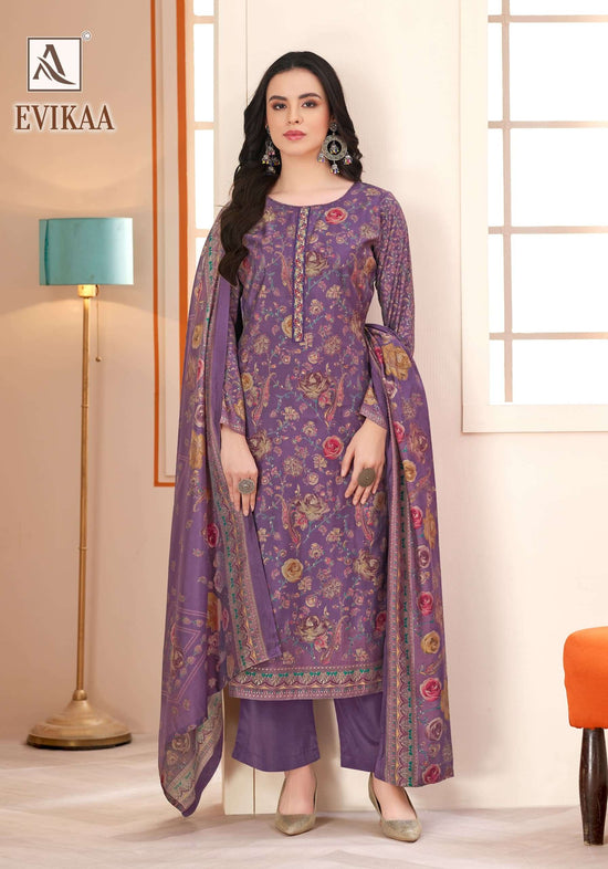 Alok Suit Evikaa Viscose Modal Printed Punjabi Salwar Suit Material