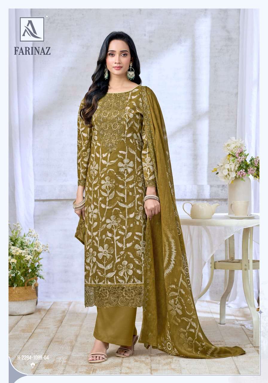 ALOK SUIT Farinaz Cambric Cotton Printed Pakistani Suit