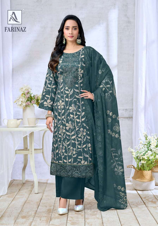 ALOK SUIT Farinaz Cambric Cotton Printed Pakistani Suit