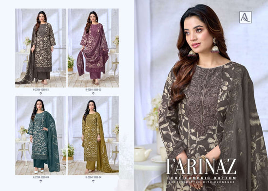 ALOK SUIT Farinaz Cambric Cotton Printed Pakistani Suit