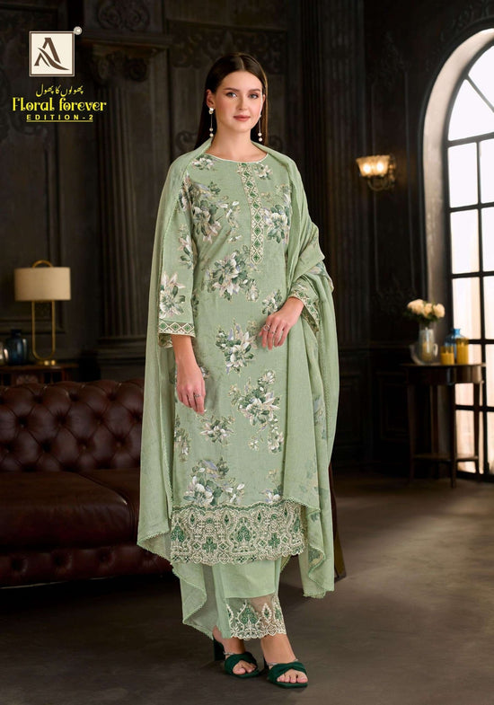 Alok Suit Floral Forever Vol - 02 Cambric Cotton Pakistani Suit - Amrah Wholesale